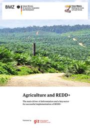 GIZ 2013: Agriculture and REDD+ The main driver of deforestation and a key sector for successful implementation of REDD+